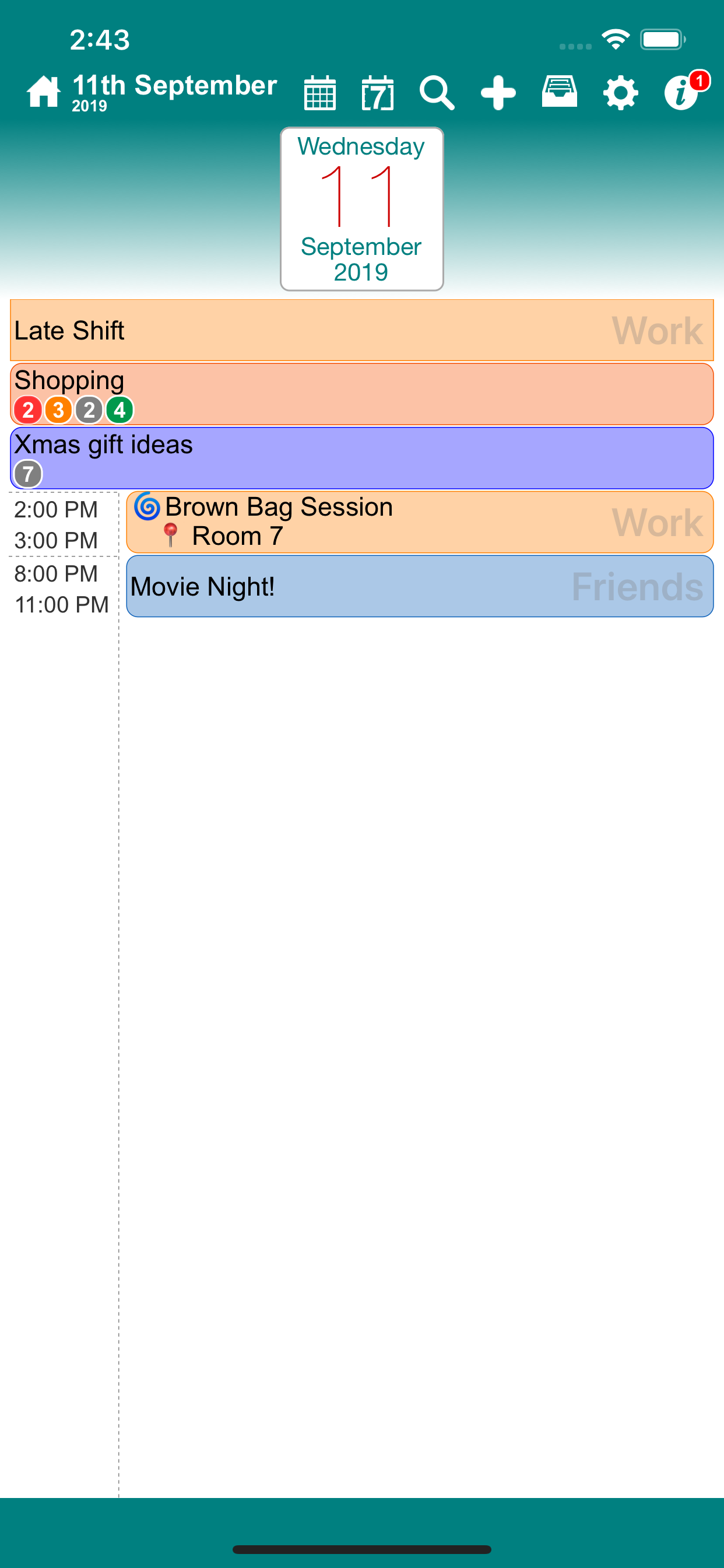 ezTasks: ToDo & Calendar in 1