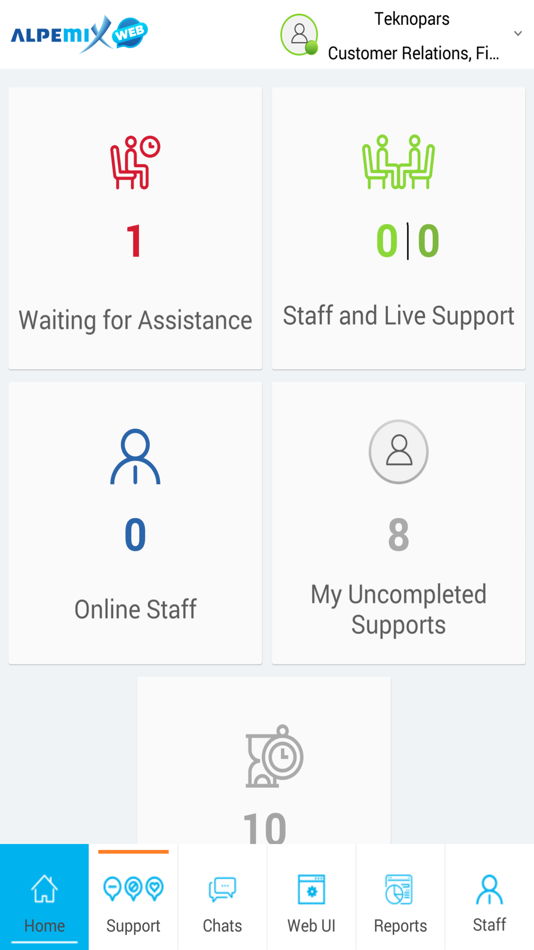 #2. Live chat support - alpemixWeb (iOS) 由: Teknopars Bilisim Teknolojileri