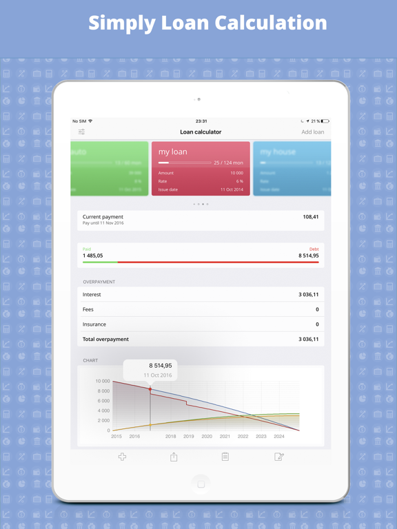 Screenshot #4 pour Loan Calculator with Extras