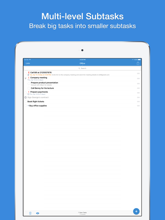 Screenshot #2 for gTasks Pro for Google Tasks