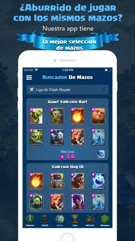 Mazos y Stats para Clash
