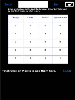 iRubric screenshot 2