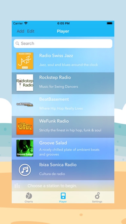 Radio Chart - Stats Data
