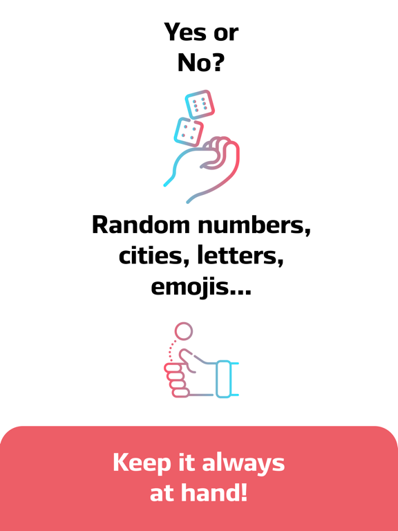 Randomizer — number generator iPad screenshot 2 - Lifestyle app