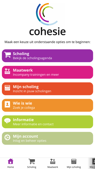 Cohesie Scholing Screenshot