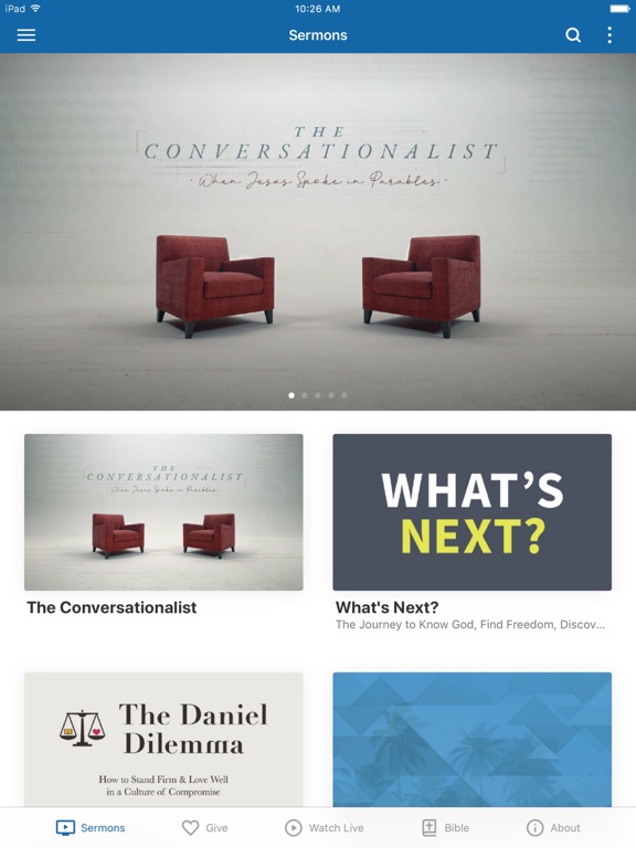 SSCC Sarasota iPad screenshot 1 - Lifestyle app