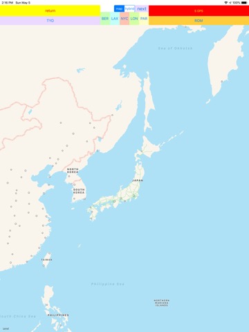 磁石（コンパス）と6種のGPS地図と緯度経度表示地図のおすすめ画像8