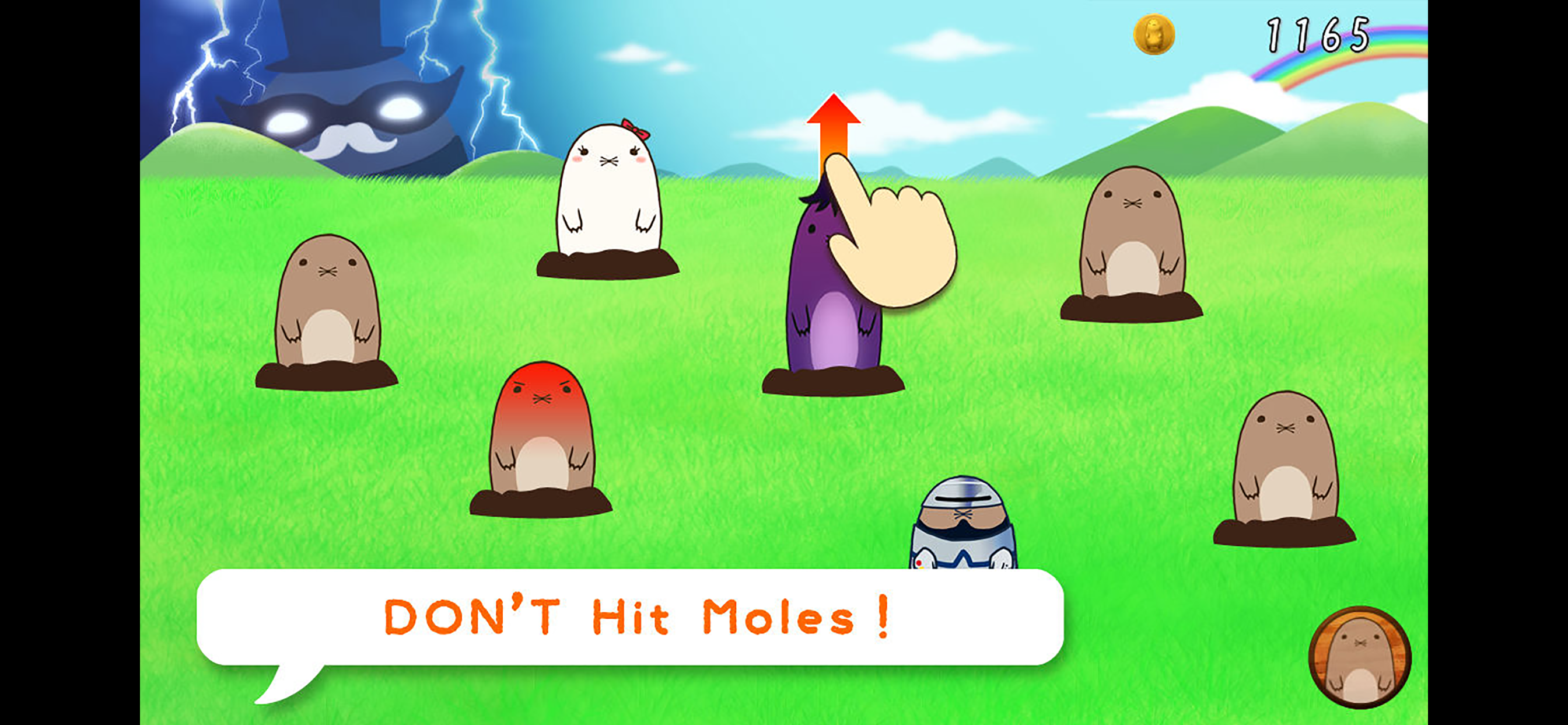 Pull up Mole