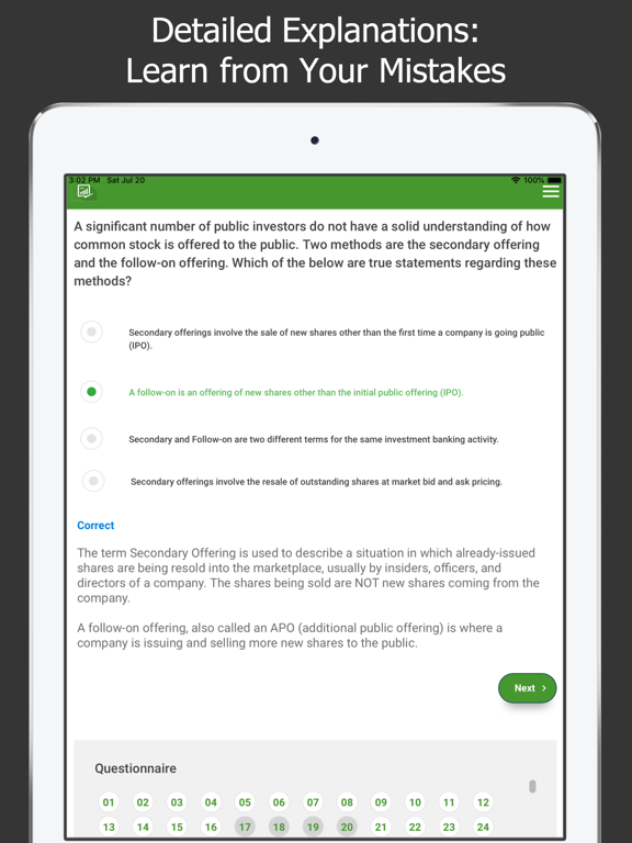 SIE® Test Prep iPad screenshot