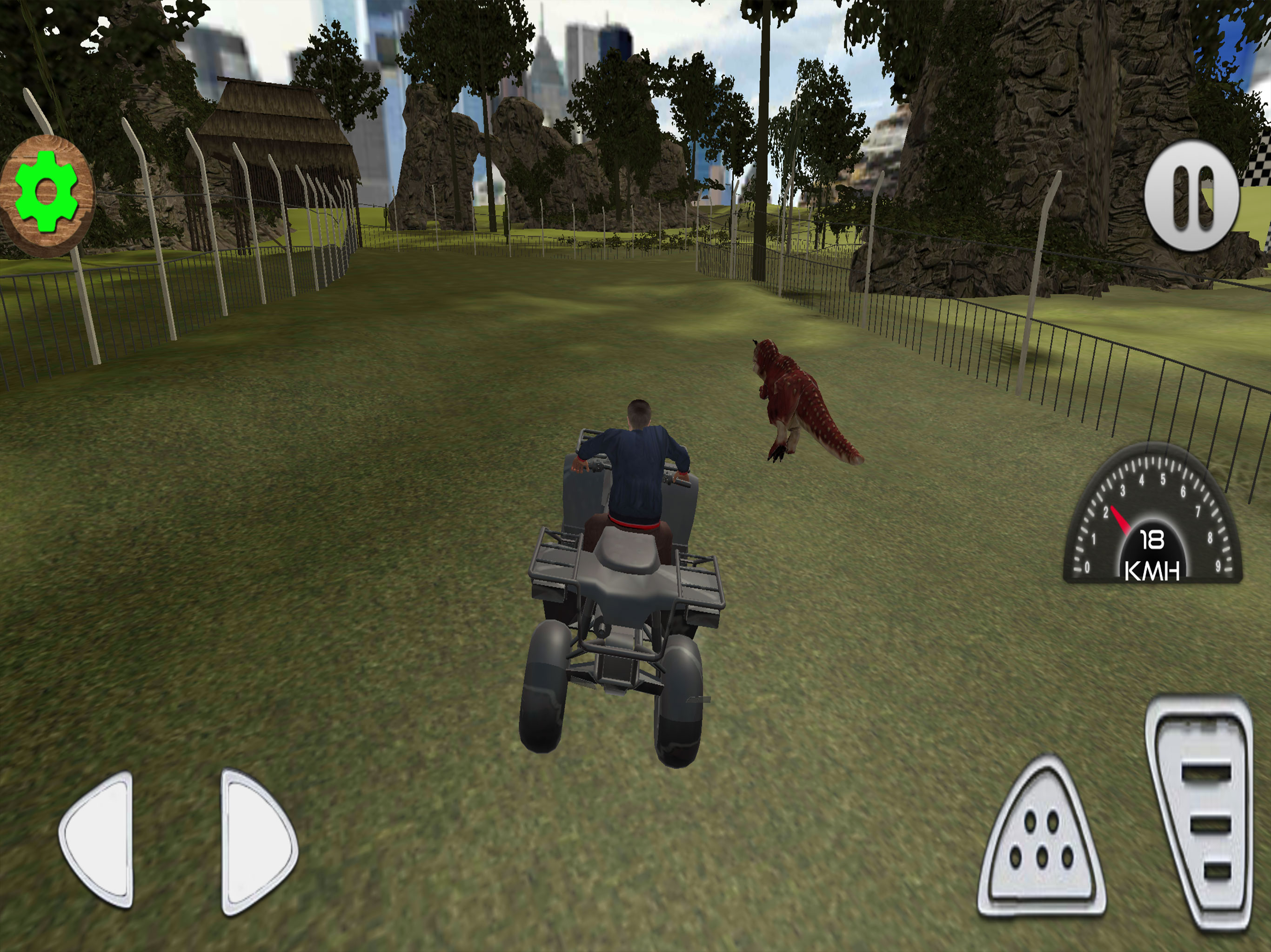 ATV Quad Bike Dino Park Race screenshot 9