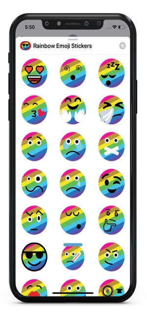 Rainbow Emoji Stickers(圖1)-速報App