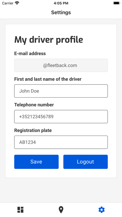 App screenshot