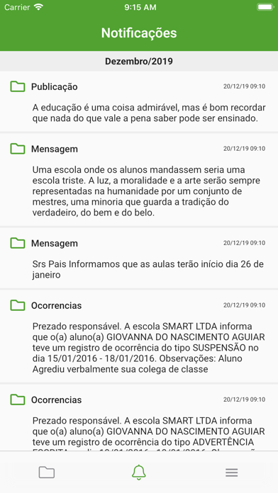 Screenshot #3 pour Escolar Manager Smart