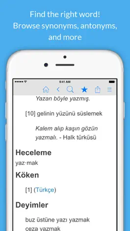 Game screenshot Turkish Dictionary & Thesaurus hack