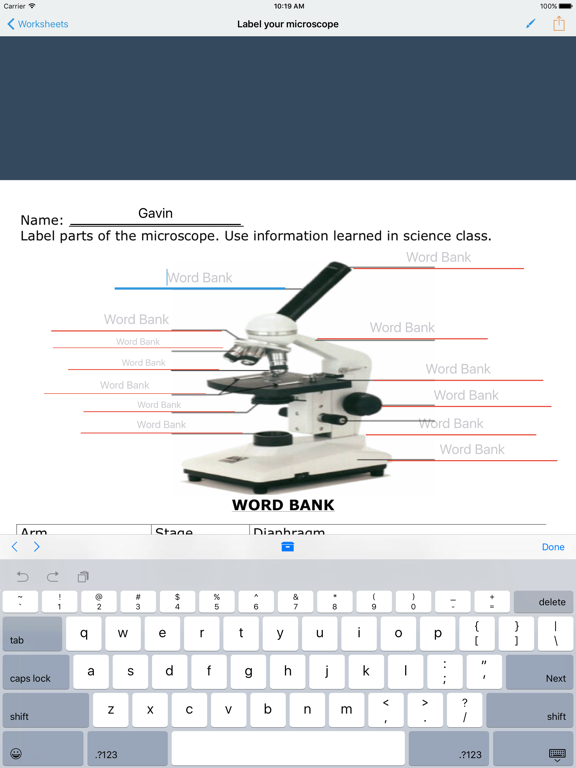 Screenshot #6 pour GoWorksheet