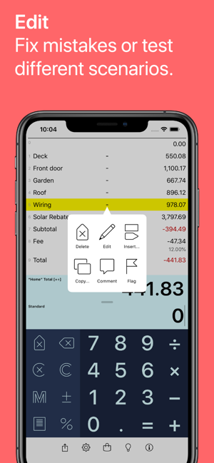 ‎Digits Tape Calculator Screenshot