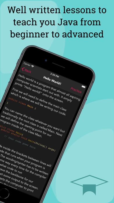 Screenshot #2 pour Learn Java Coding Lessons App