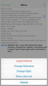 LimeChat - IRC Client iphone resimleri 4