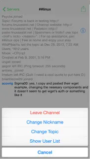 limechat - irc client iphone screenshot 4