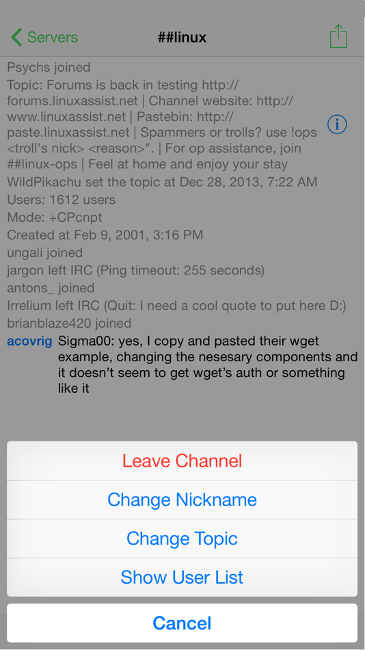 #4. LimeChat - IRC Client (iOS) 来自: Satoshi Nakagawa