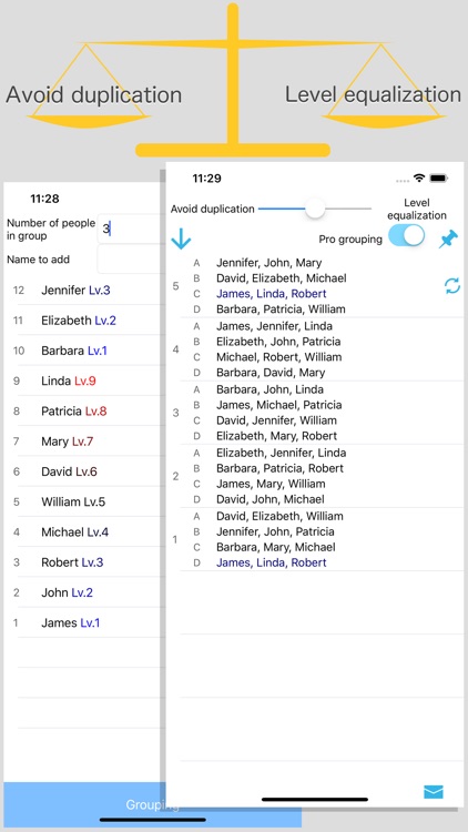 Non-overlapping Grouping Pro