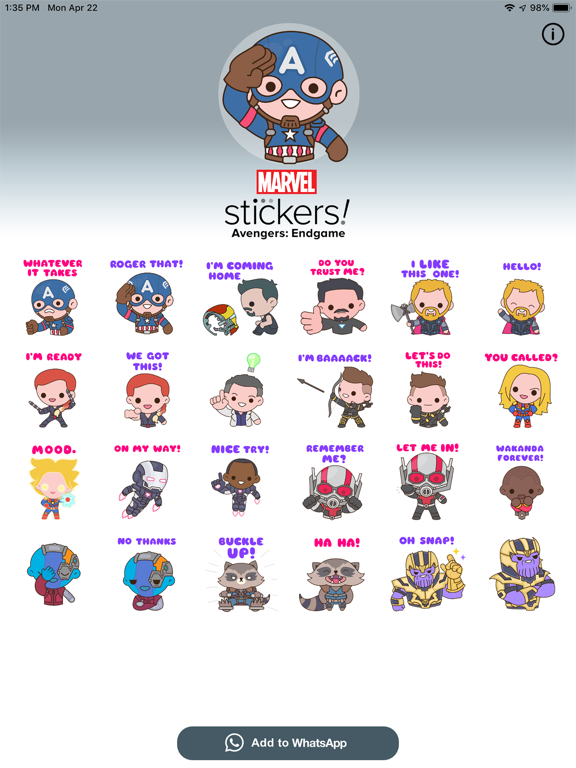 Avengers: Endgame Stickersのおすすめ画像4