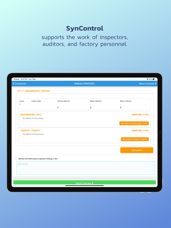 Screenshot #4 pour SynControl - Quality Inspector