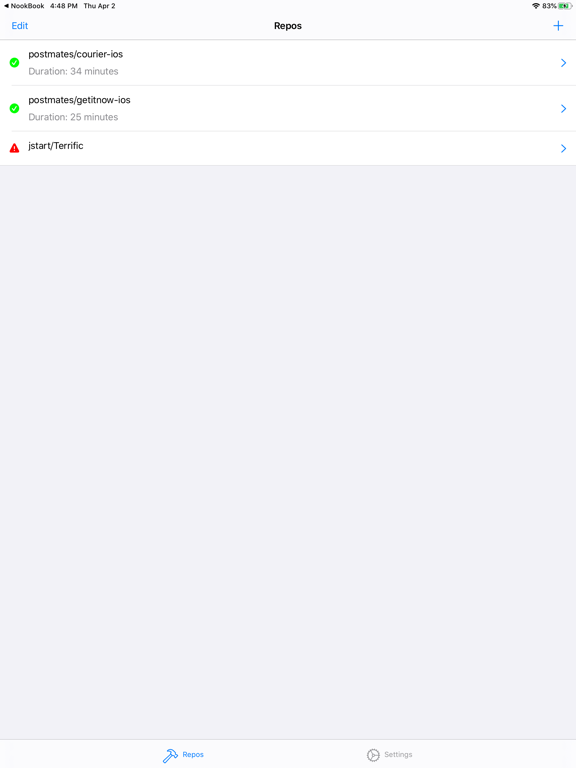 Screenshot #4 pour Build Tracker - Travis CI