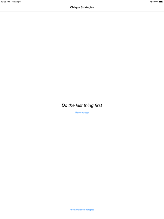 Screenshot #6 pour Joey’s Oblique Strategies