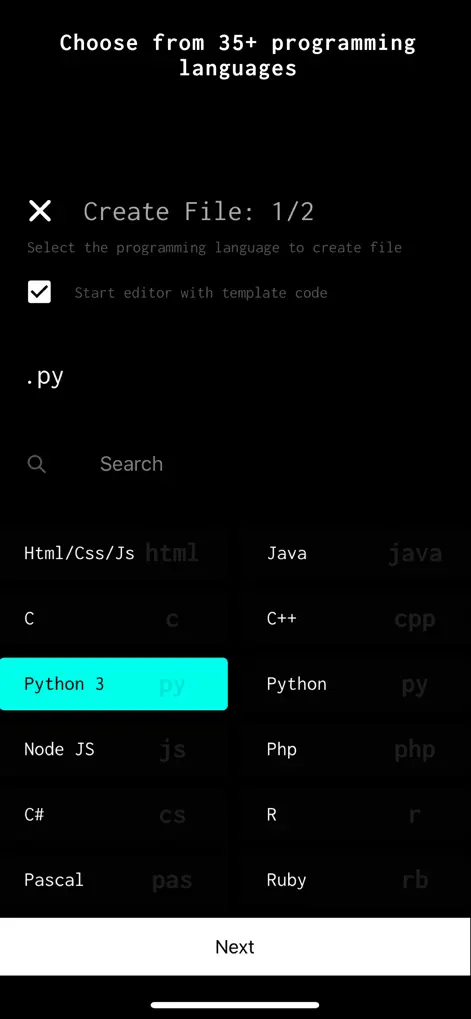 Dcoder, code compiler IDE - App de Productividad | MWM
