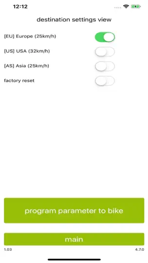 Captura de pantalla de EMaxMobileApp en iPhone 4