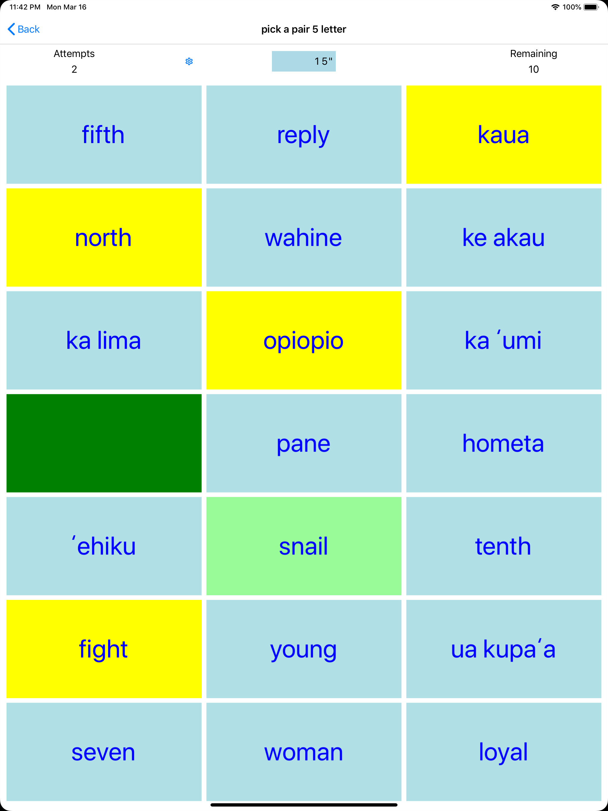 PickAPair Hawaiian - English