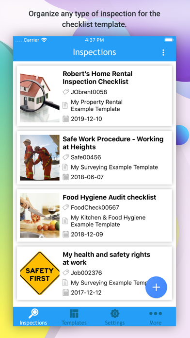 Screenshot #1 pour OnSite Checklists - Auditing