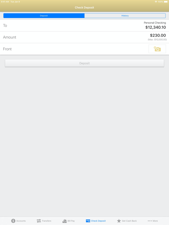 SJN Bank of Kansas iPad screenshot 7 - Finance app