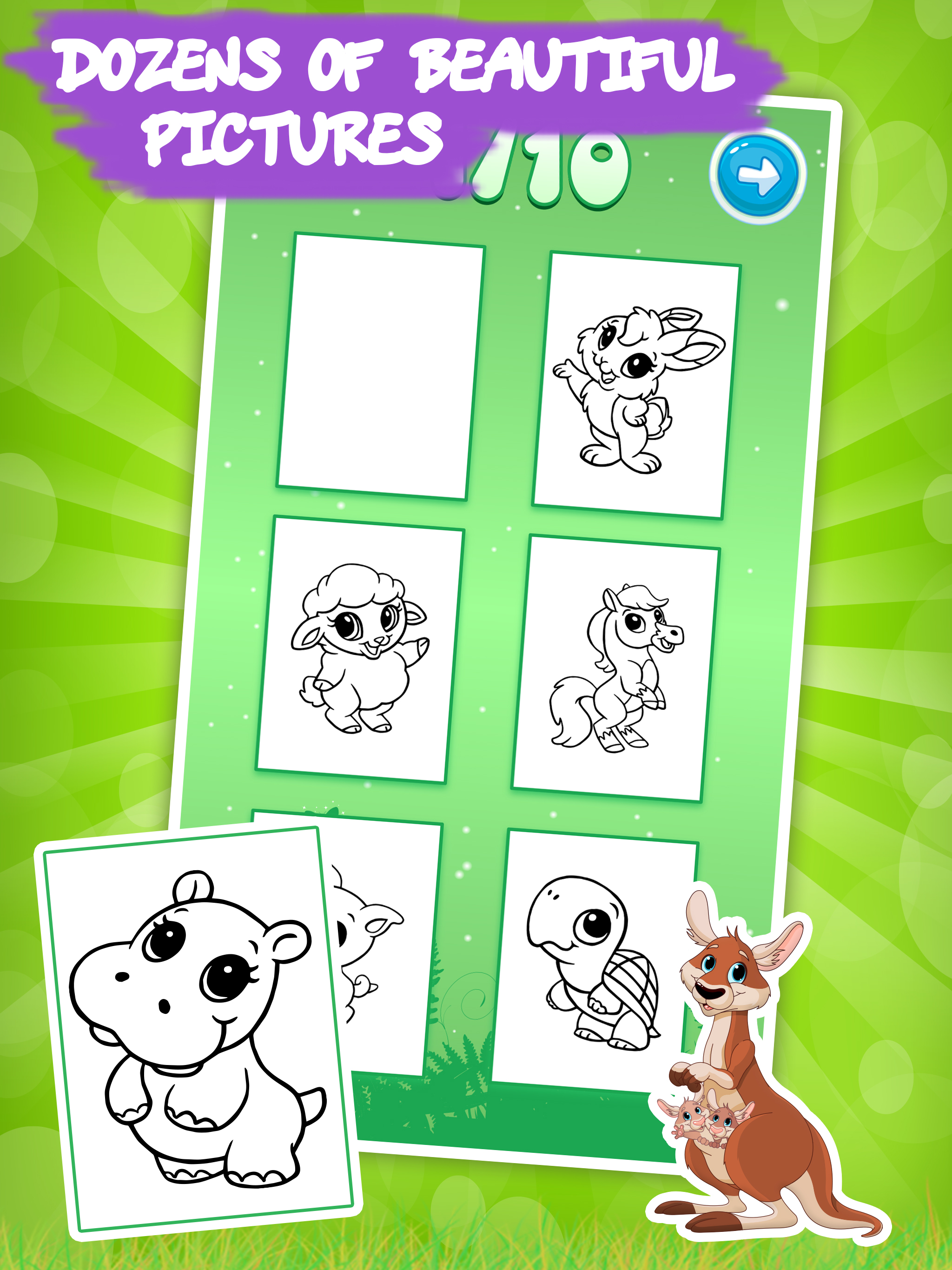 Coloring book: Draw Animals