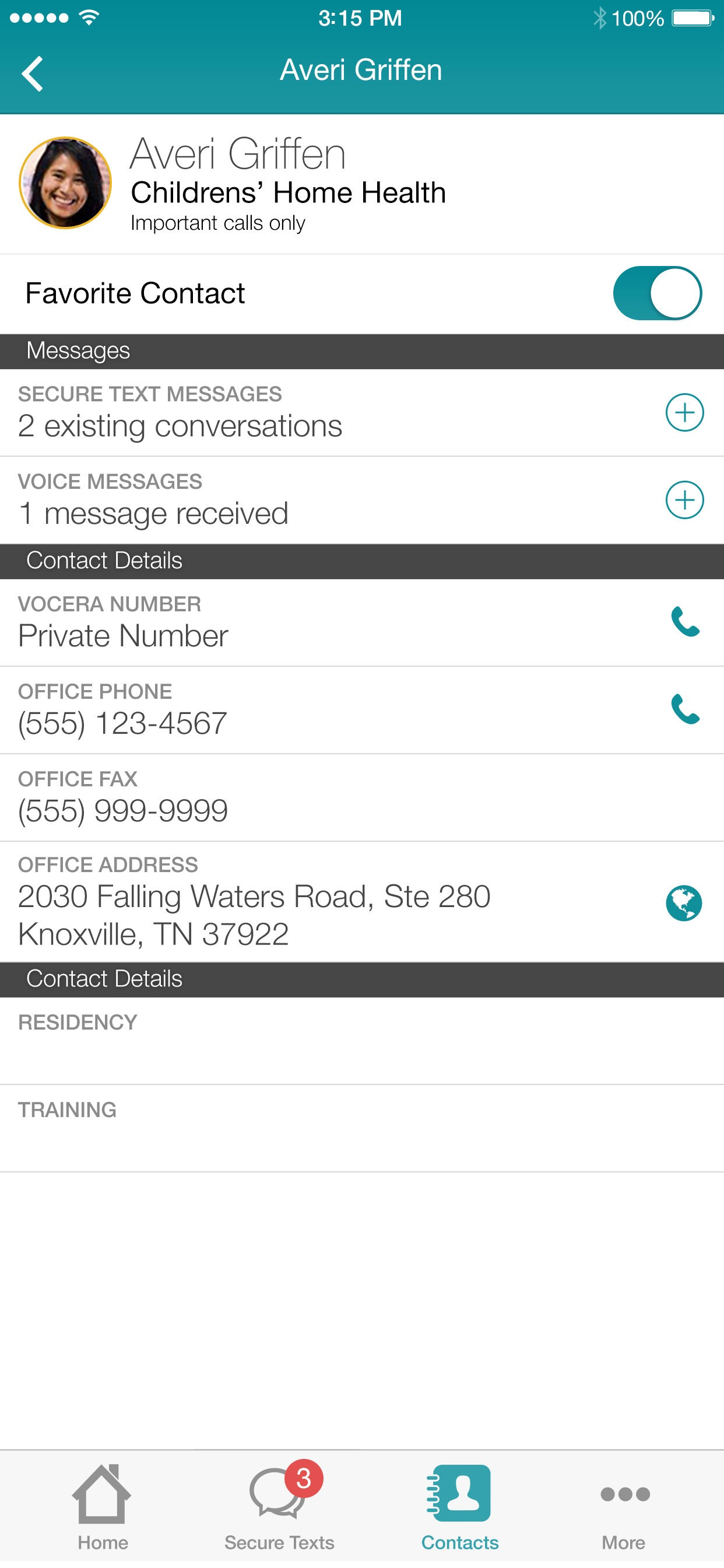 Vocera Secure Texting