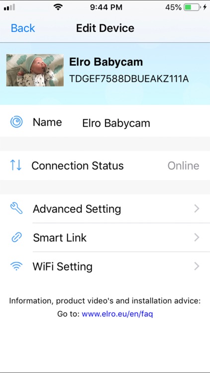 Elro Babycam screenshot-3