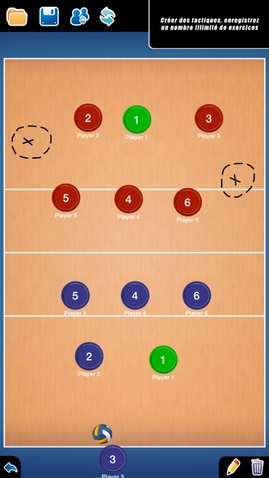 Screenshot #1 pour Planche Tactique: Volley