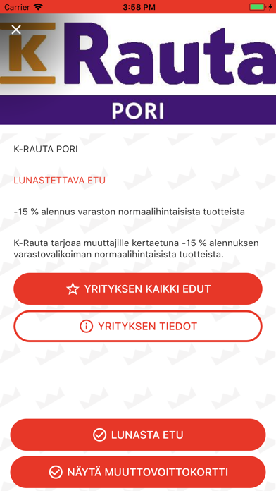 Muuttovoitto Screenshot