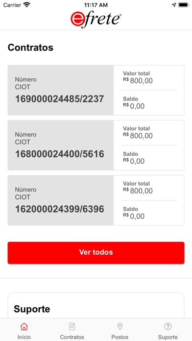 e-frete app screenshot 2