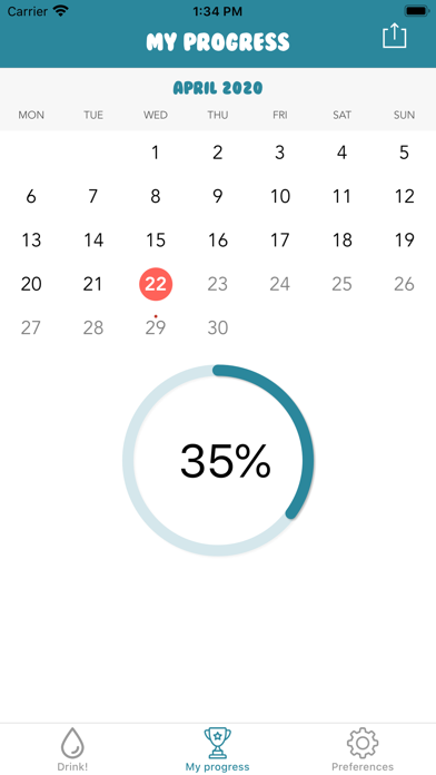 My Water Drink Reminder Track Screenshot