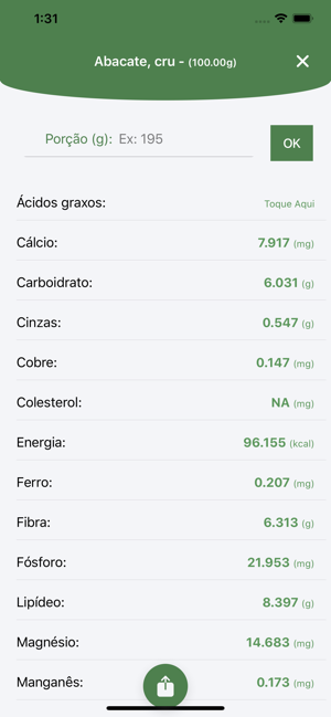 Taco App: Tabela Nutricional(圖5)-速報App