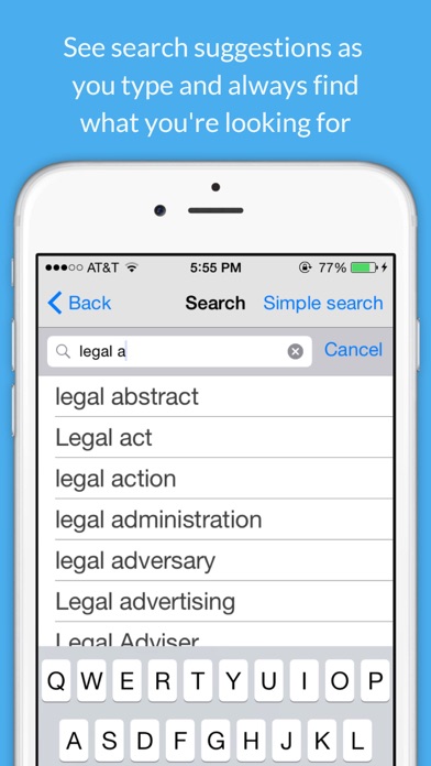 Legal Dictionary Screenshot