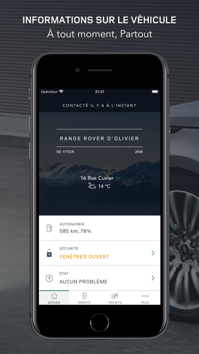 Screenshot #1 pour Land Rover Remote