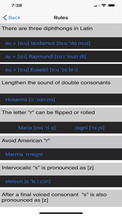 Lat. Diction Screenshot