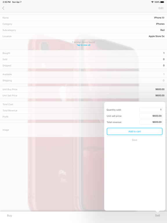 Screenshot #6 pour Inventory Now: product tracker