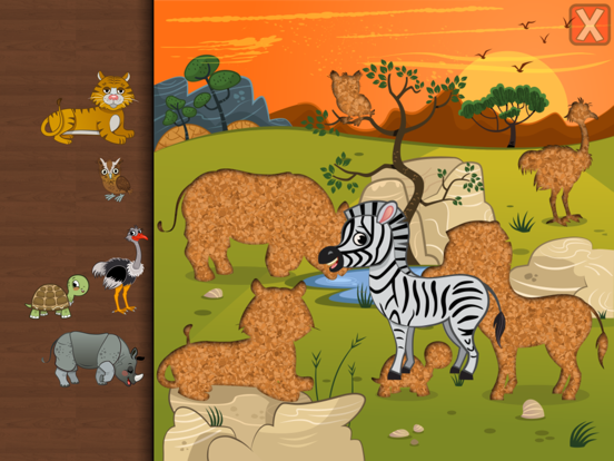 Animal Puzzle Toddlers iPad screenshot 5 - Games app
