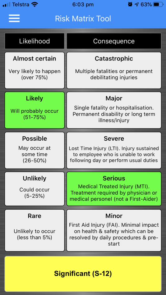 #1. Risk Matrix Tool (iOS) 由: Job Safety OnTheGo Pty Ltd