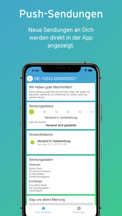 Screenshot #2 pour Fairsenden Liefertermine