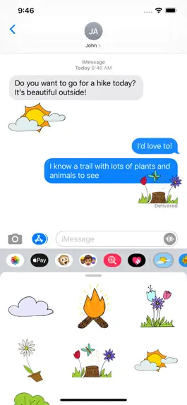 Game screenshot Outdoor Stickers apk